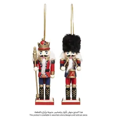 Atmosphera Nutcracker Tree Ornament (Assorted colors/designs, 4.3 x 3.5 x 13 cm)