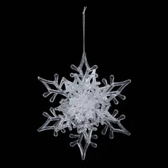 Atmosphera Snowflake Tree Ornament (Assorted colors/designs, 11.5 x 3.5 x 11.5 cm)