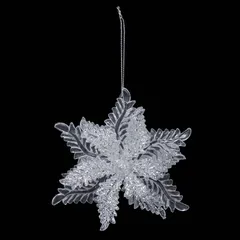 Atmosphera Snowflake Tree Ornament (Assorted colors/designs, 11.5 x 3.5 x 11.5 cm)