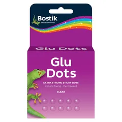 Bostik Glu Dots 200-Dot Extra Strong Sticky Dots (Clear)