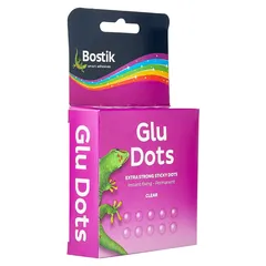 Bostik Glu Dots 200-Dot Extra Strong Sticky Dots (Clear)