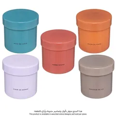 شمعة معطرة مع حامل زجاجي أتموسفيرا (ألوان/روائح متنوعة، 450 جم)