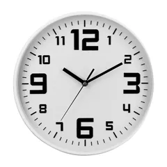 Atmosphera Plastic Wall Clock (30 x 5 cm, White)