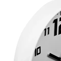 Atmosphera Plastic Wall Clock (30 x 5 cm, White)