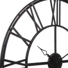 Atmosphera Vintage-Style Metal Wall Clock (69.5 x 4 cm)