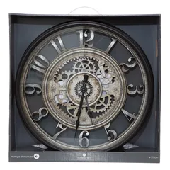 Atmosphera Plastic & Glass Wall Clock (50.8 x 7.5 cm)