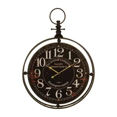 Atmosphera Metal Wall Clock (60.5 x 9 cm)