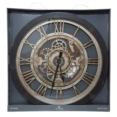 Atmosphera Plastic & Glass Wall Clock (61 x 7.3 cm)