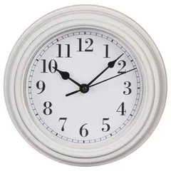 Atmosphera Classic Plastic Clock (Assorted colors/designs, 22.8 x 5 cm)