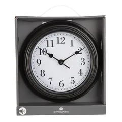 Atmosphera Classic Plastic Clock (Assorted colors/designs, 22.8 x 5 cm)