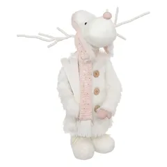 Atmosphera Pink Reindeer Décor W/Telescopic Legs (20 x 12 x 76 cm)