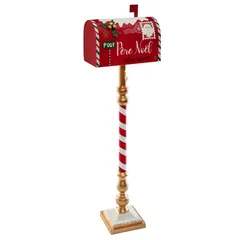 Atmosphera Festive Mail Box Décor (33 x 18 x 100.5 cm)