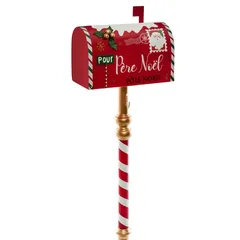 Atmosphera Festive Mail Box Décor (33 x 18 x 100.5 cm)