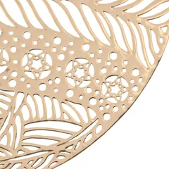 Atmosphera PVC Ornament Placemat (40.7 x 38 cm, Gold)