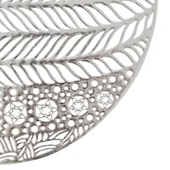 Atmosphera PVC Ornament Placemat (40.7 x 38 cm, Silver)