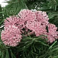 Atmosphera Pink Dandelion Tree Ornament (10 x 7 x 17 cm)
