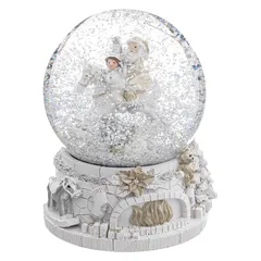 Feeric Santa & Child Snow Globe (10 x 13 cm)