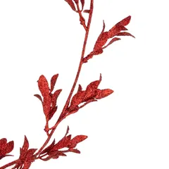 Atmosphera Red Leaf Garland (10 x 0.1 x 180 cm)