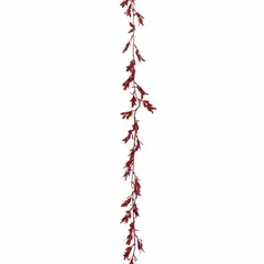 Atmosphera Red Leaf Garland (10 x 0.1 x 180 cm)