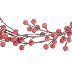 Atmosphera Red Berries Garland (8 x 3.5 x 190 cm)