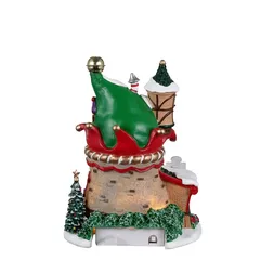 Lemax Battery-Operated No. 2 Elf Lane Festive Décor (14.3 x 11.1 x 8 cm)