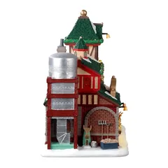 Lemax Battery-Operated Santa's Reindeer Stables Festive Décor (22.5 x 24.5 x 14.5 cm)