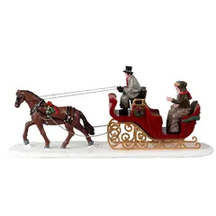 Lemax Scenic Sleigh Ride Festive Décor (10.5 x 24.5 x 7 cm)