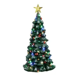 Lemax Battery-Operated Snowy Christmas Tree Festive Décor (16.5 x 10.5 x 8.5 cm)