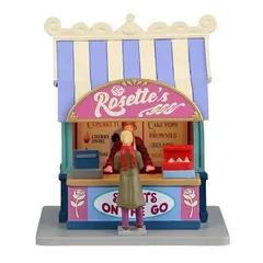 ديكور احتفالي متجر حلويات روزيتس يعمل ببطارية ليماكس (12.6 × 10.8 × 10.2 سم)