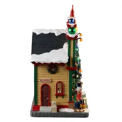 Lemax Battery-Operated Cranberry Hill Christmas Boutique Festive Décor (23.5 x 23.7 x 12.5 cm)