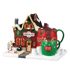 Lemax Battery-Operated Hot Chocolate Spa Festive Décor (16.5 x 23.5 x 17 cm)