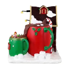 Lemax Battery-Operated Hot Chocolate Spa Festive Décor (16.5 x 23.5 x 17 cm)