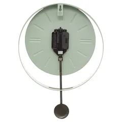 Atmosphera Battery-Operated Metal Pendulum Clock (28 x 4.5 x 38 cm)