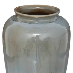 Atmosphera Sea View Glazed Ceramic Vase (20 x 29.5 cm)