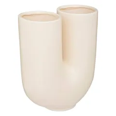 Atmosphera Dolce Riviera Ceramic U-Shaped Vase (20.1 x 11.4 x 25 cm)