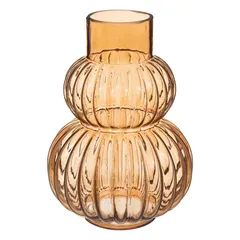 Atmosphera Striped Glass Vase (17.5 x 25 cm)