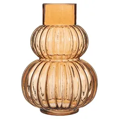 Atmosphera Striped Glass Vase (17.5 x 25 cm)