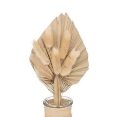 Atmosphera Sea View Dried Flower Décor W/Glass Container (10 x 8 x 28.5 cm)