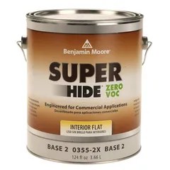 Benjamin Moore Super Hide® Zero VOC Interior Flat Paint (3.66 L, Base 2)