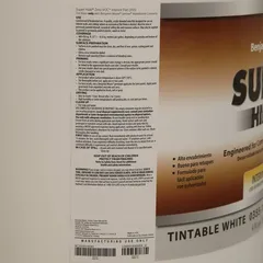 Benjamin Moore Super Hide® Zero VOC Interior Flat Paint (18.6 L, Tintable White)