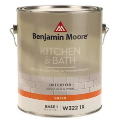 Benjamin Moore Satin Finish Kitchen & Bath Interior Paint (3.79 L)