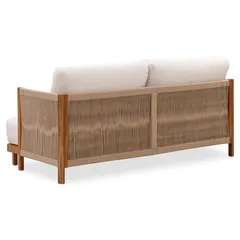 Ventura Acacia Wood 2-Seater Sofa (59 x 156 x 80 cm)