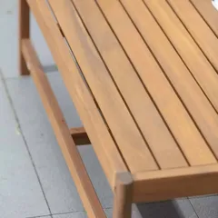طاولة قهوة خشب أكاسيا فينتورا (100 × 100 × 30 سم)
