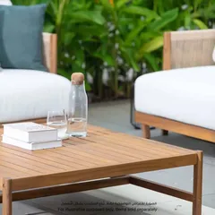 طاولة قهوة خشب أكاسيا فينتورا (100 × 100 × 30 سم)