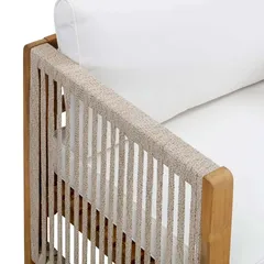 كنبة مقعد فردي خشب أكاسيا نيو مونتيري (قطعتان ، 66 × 71 × 64 سم)