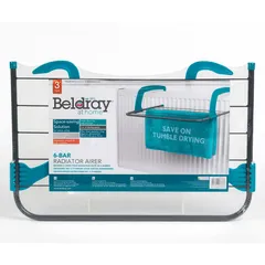 Beldray 6-Bar Radiator Airer (50 x 33 x 15 cm)