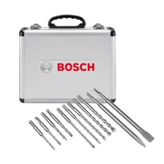 Bosch Corded Professional Rotary Hammer W/SDS Plus, GBH 2-26 DFR (800 W) + SDS Plus Mixed Drill Bit Set (11 Pc.)