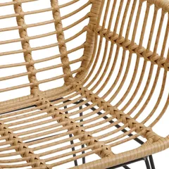 كرسي سفرة رتان هيسبرايد لامبادا (قطعتان ، 56 × 60 × 84 سم)