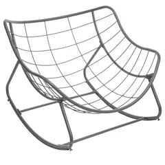 Hesperide Paopao Steel & Polyester Rocking Chair (96 x 109 x 89 cm)