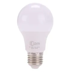 لمبة LED E27 نوع A ليفين (9 واط، أبيض مُصفر)